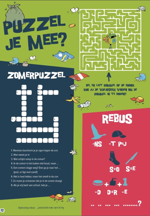 Puzzel je mee? Rebus, Zomerpuzzel en doolhof 