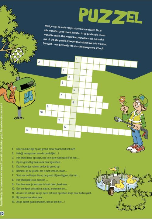 Kruiswoordpuzzel 