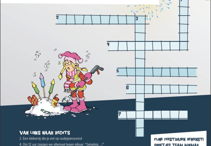 Nieuwjaarstradities kruiswoordpuzzel