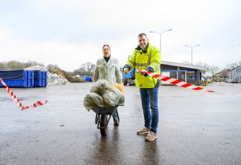 Twee mannen voor de nieuwe grondstoffencentrale