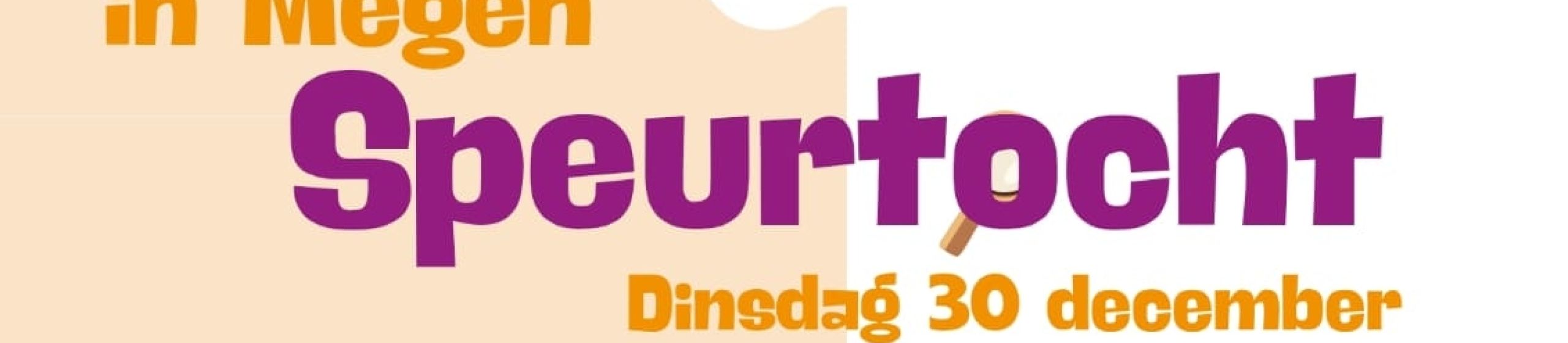 Poster speurtocht in Megen, dinsdag 30 december