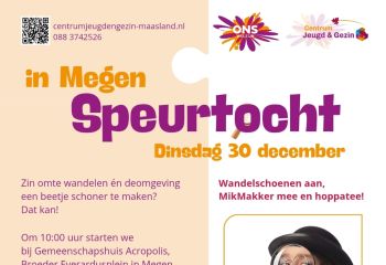 Poster speurtocht in Megen, dinsdag 30 december